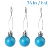 7137 vianocne gule tyrkysove matne 2 5 cm 36 ks
