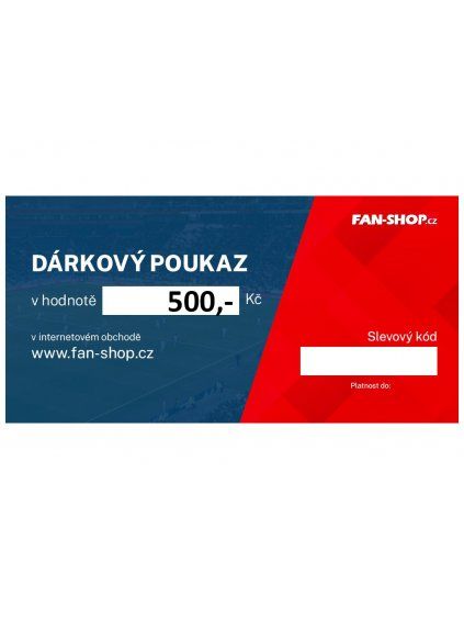 Printed gift voucher 500,- Kč