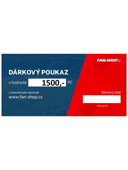 Printed gift voucher 1500,- Kč