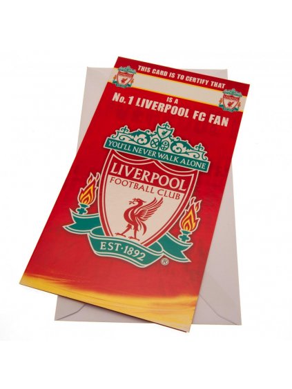 17576 Liverpool FC Birthday Card No 1 Fan