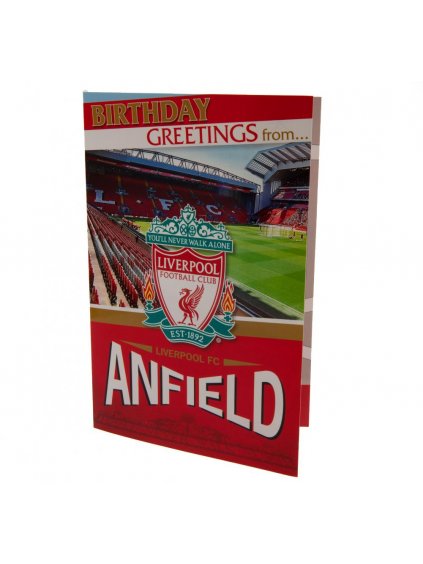 3846 Liverpool FC Pop Up Birthday Card