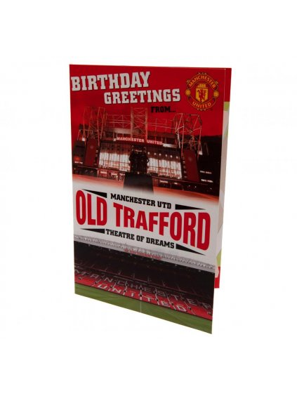 3845 Manchester United FC Pop Up Birthday Card