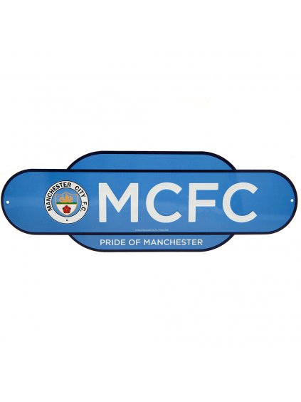 TM 00399 Manchester City FC Colour Retro Sign