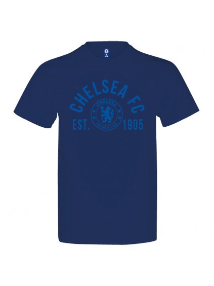 chelsea established t shirt navy adults