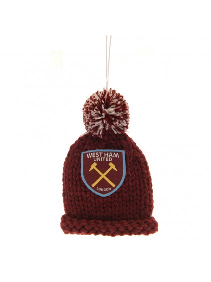 TM 01566 West Ham United FC Hanging Bobble Hat
