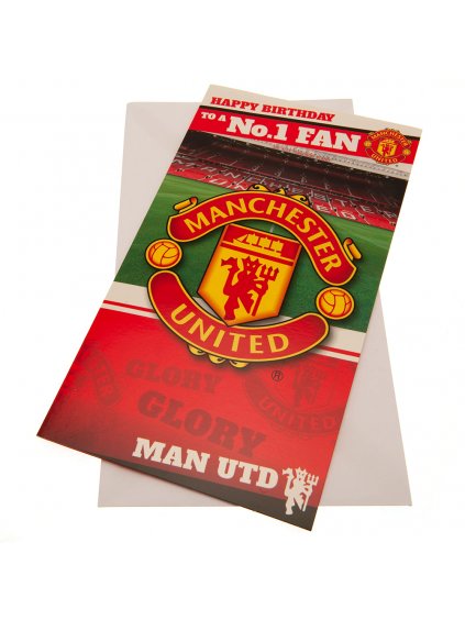 TM 02982 Manchester United FC Birthday Card No 1 Fan