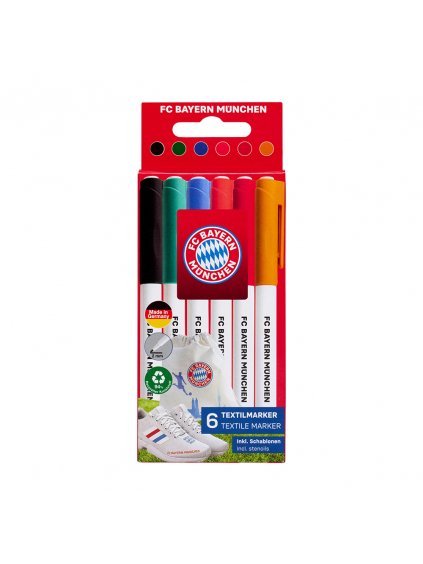 childrens textile markers set of 6 31948