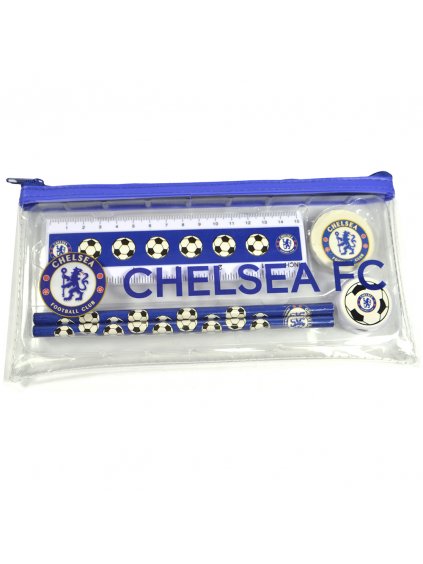 chelsea clear pencil case stationery set 1