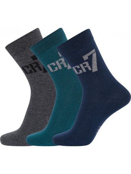 3pack dětské ponožky CR7 multicolor