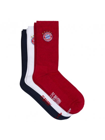 3 páry ponožek BAYERN MNICHOV multicolour