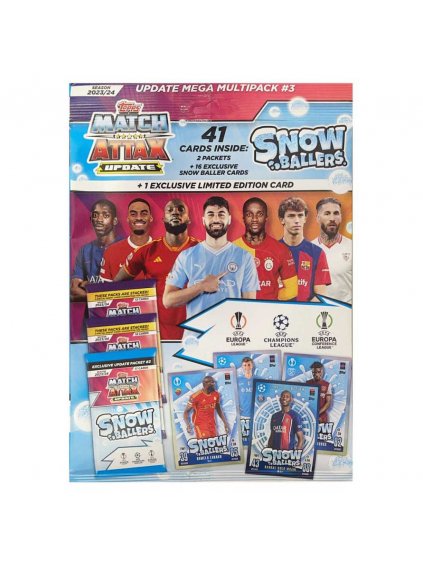 champions league 2023 24 trading cards 1 update mega multipack 3 snow ballers(1)