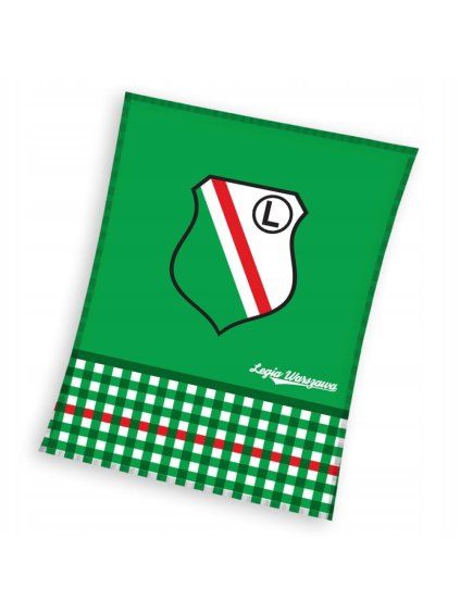 Fleece-Decke LEGIA WARSZAWA grün