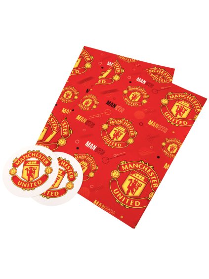 TM 03951 Manchester United FC Text Gift Wrap