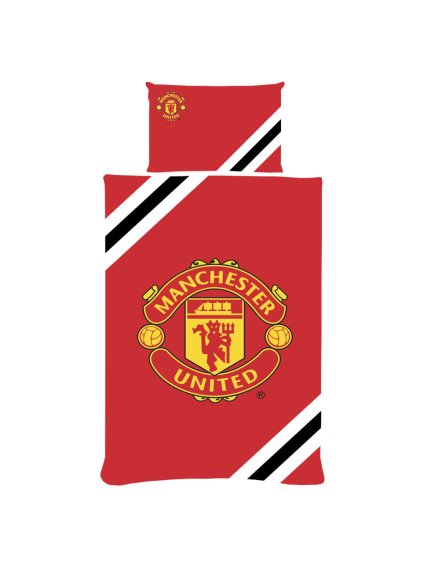 TM 04848 Manchester United FC Core Stripe Single Duvet Set