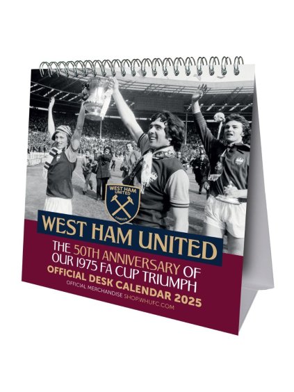 TM 04863 West Ham United FC Desktop Calendar 2025