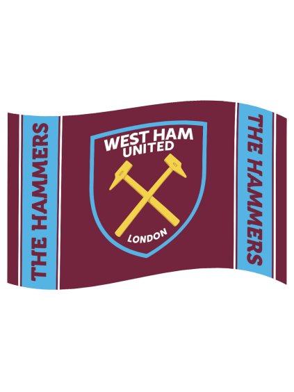 TM 03957 West Ham United FC Crest Stripe Flag