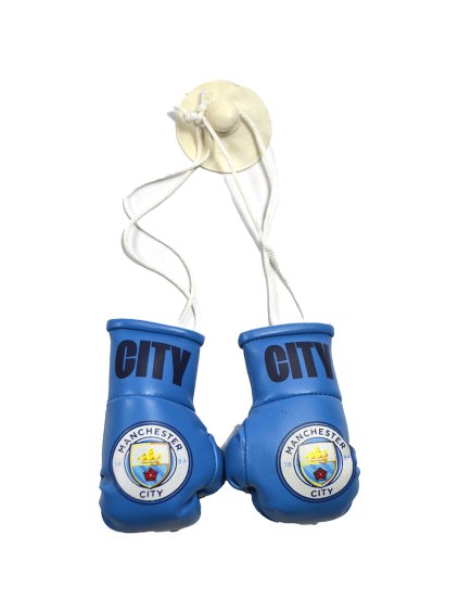 man city car hanging boxing gloves 1