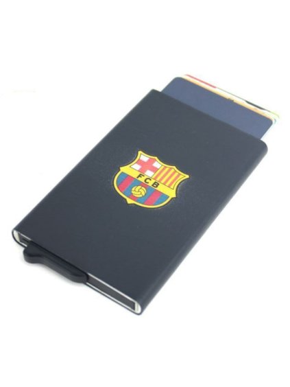 Kovové pouzdro na karty BARCELONA FC azul