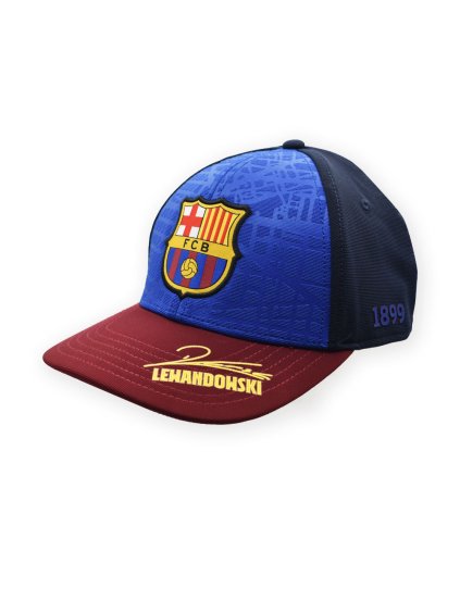 gorra lewandowski junior fc barcelona firmada