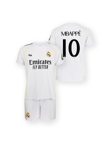 Dětský replika set REAL MADRID 25/26 Home Mbappe