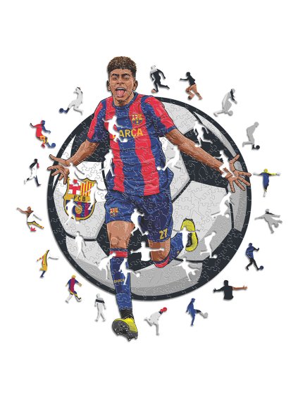 Dřevěné puzzle BARCELONA FC Yamal 500 ks