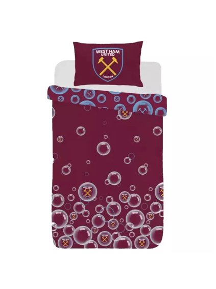 west ham forever blowing bubbles single duvet 1