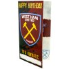TM 03903 West Ham United FC Birthday Card Personalised 1