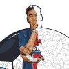 Dřevěné puzzle PSG Désiré Doué 270 ks