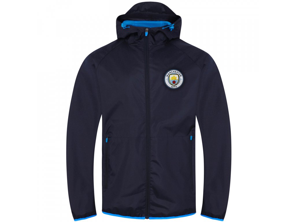 Bunda Manchester City FC, kapucňa, tmavo modrá