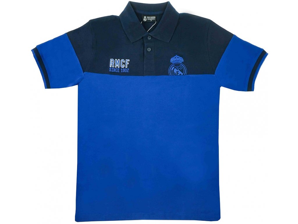 Pánske polo tričko Real Madrid 18 blue-navy