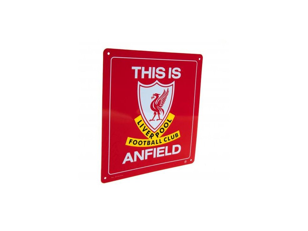 Plechová ceduľa Liverpool FC Anfield veľká