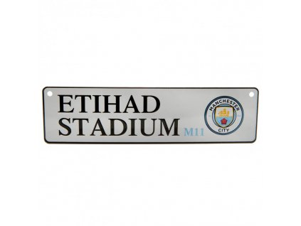 Plechová ceduľa na okno Manchester City FC Etihad