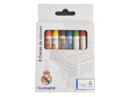 Farebné voskovky Real Madrid 8ks
