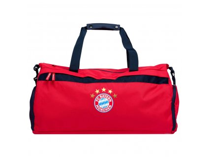 Športová taška cez rameno FC Bayern Mníchov, Červená, Zip 60x25x34cm