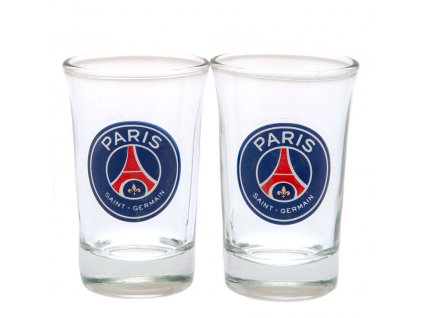 Pohárik Paris Saint Germain FC. Súprava 2ks. Farebný znak. 50 ml.