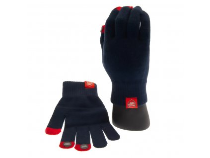 Pletené rukavice Arsenal FC, tmavo modré, touchscreen