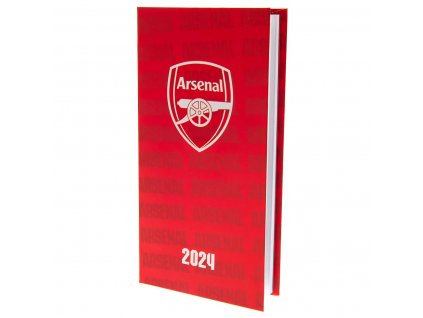 Diár 2024 Arsenal FC, tenký, týždenný