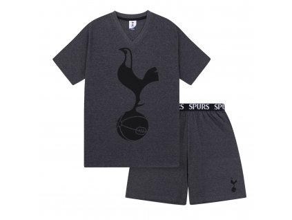 Pánske Pyžamo Tottenham Hotspur FC, tričko a šortky, šedé