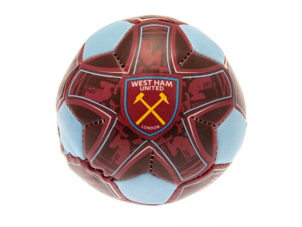 Penová lopta West Ham United FC, modro-vínová, 10 cm