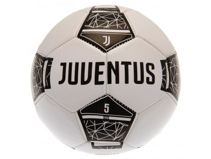 Futbalová lopta Juventus Turín FC, bielo-strieborná, vel 5