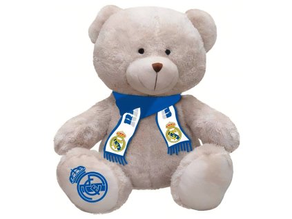 Plyšový medvedík Real Madrid FC, béžový, 20 cm