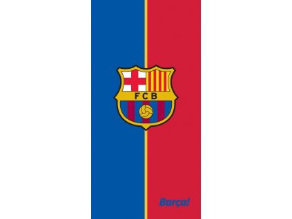 Osuška FC Barcelona, modro-červená, bavlna, 70x140