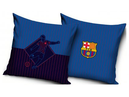 Vankúšik FC Barcelona, modrý, 40x40 cm