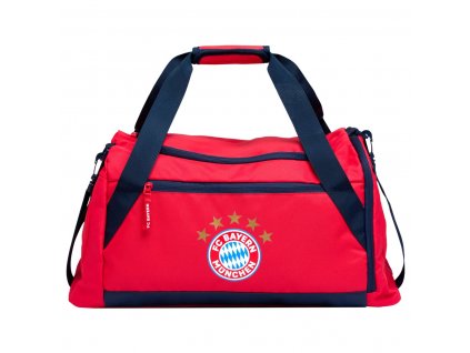 Športová taška cez rameno FC Bayern Mníchov, červená, 52x26x26