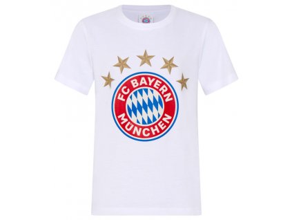 Tričko FC Bayern Mníchov, Mia, biele, bavlna