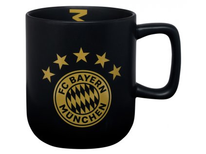 Hrnček FC Bayern Mníchov, majstri rekordov, čierno-zlatý, 330ml