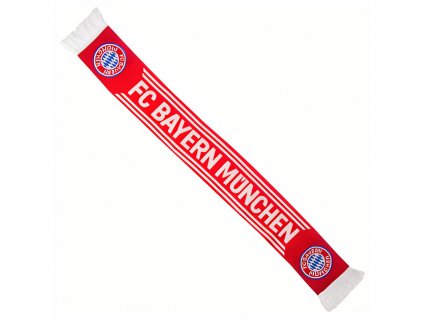 Šál FC Bayern Mníchov, červeno-biely, 130x17 cm