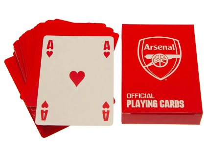 Hracie karty Arsenal FC, červené