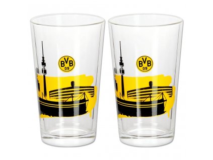 Poháre Borussia Dortmund, sada 2 ks, 200 ml