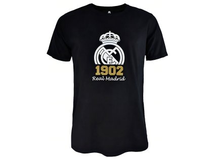 Tričko Real Madrid FC, čierna, bavlna